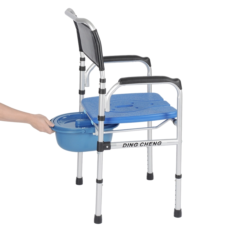 Adjustable Height Lift Commode Chair